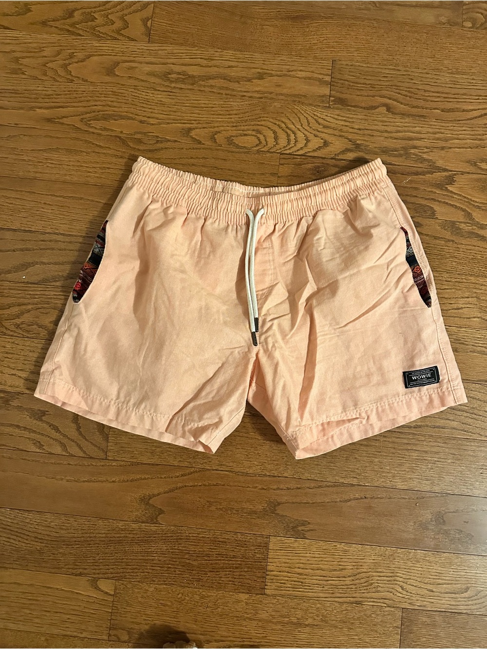 Wowie OG Casual Shorts Men’s XL Peach Tree 5” Aztec Preppy